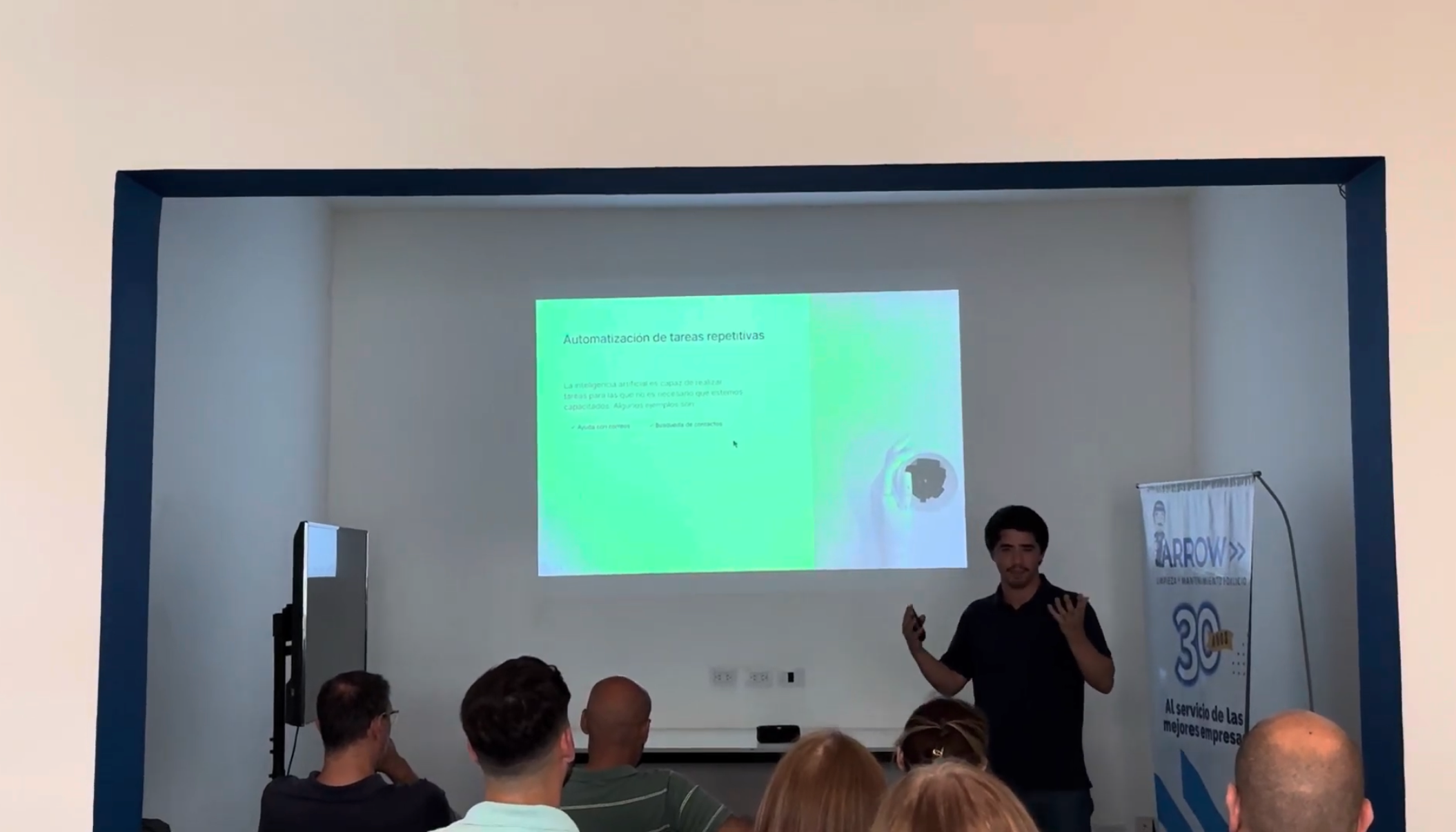 An applied AI workshop at Arrow Servicios in 2024